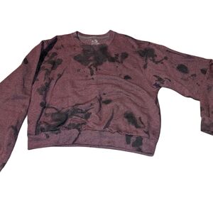 Fruit of the Loom Maroon and Gray Sweatshirt